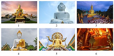 Điểm danh những bức tượng khổng lồ về Đức Phật ở Thái Lan