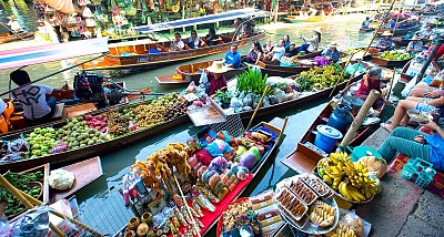 Thăm chợ nổi Damnoen Saduak thú vị ở Thái Lan Thăm chợ nổi Damnoen Saduak thú vị ở Thái Lan