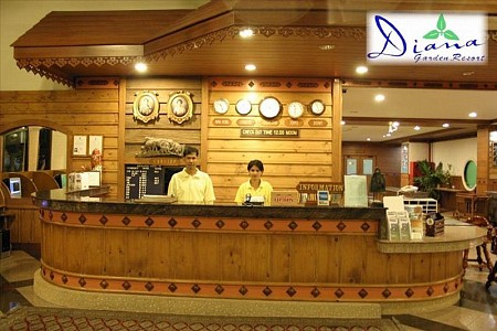 Diana Garden Resort tiêu chuẩn 3 sao nằm ở phía Bắc của thành phố Pattaya