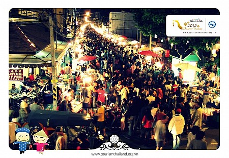 Khu Chợ Đêm Night Bazaar Chiang Mai
