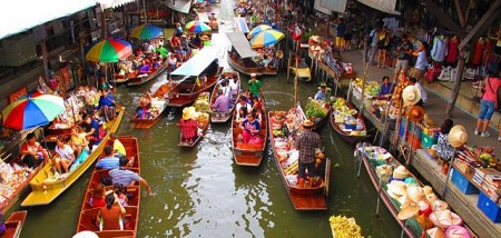 Lênh đênh cùng chợ nổi Pattaya