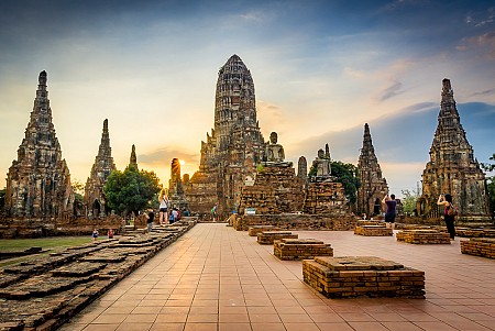 Nét xưa cũ của thành cổ Ayutthaya Thái Lan