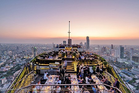 Những quán bar có view ngắm toàn cảnh thành phố Bangkok của Thái Lan.
