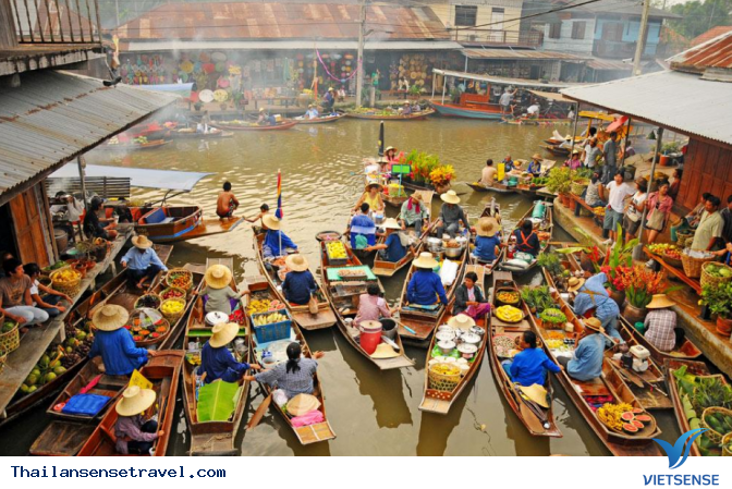 Du ngoạn chợ nổi trên sông nước Thái Lan. - Ảnh 1