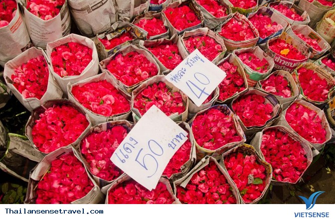 Khám phá khu chợ hoa Pak Klong Talad lớn nhất Bangkok Thái Lan - Ảnh 8